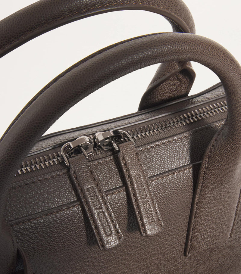 Giorgio Armani Italian leather briefcase, UK version