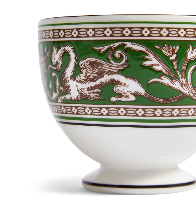 Wedgwood Florentine Verde teacup and saucer (British brand)