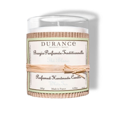 Superdrug Durance Perfumed Handmade Candle White Tea 180g- Buy online at McGrocer