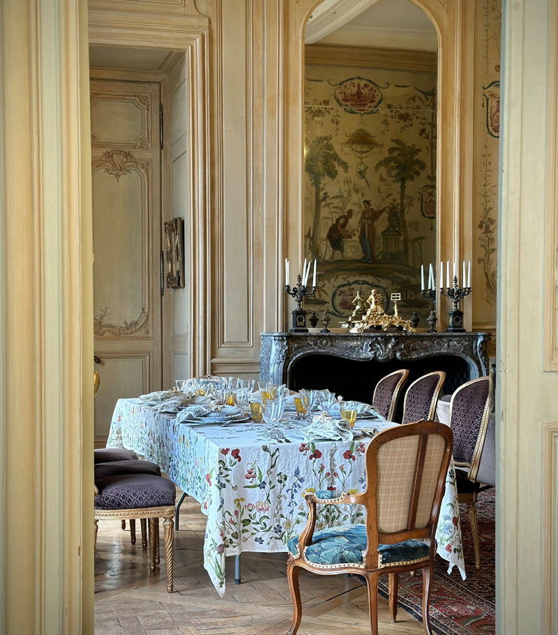 Summerill & Bishop Botanical Wildflower tablecloth 165cm x 380cm (British brand)