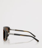 Dolce&Gabbana Marlene rectangle Havana acetate sunglasses - British product