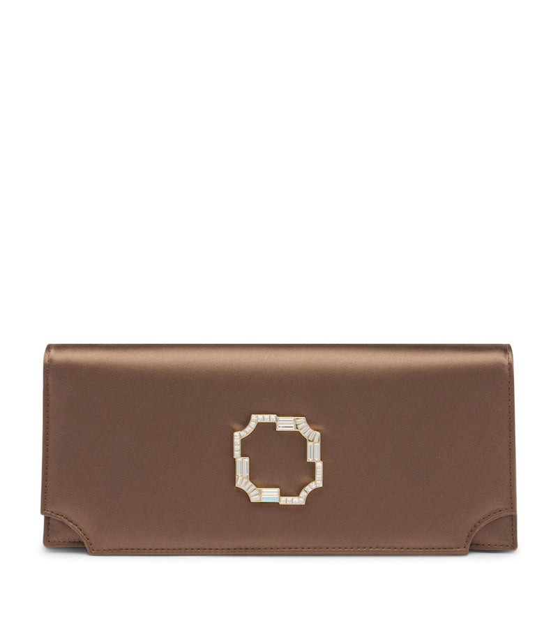 Malone Souliers satin Vivien clutch bag - British product