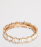Suzanne Kalan rose gold diamond eternity ring - British product