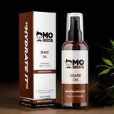Mo Bros Beard Oil Sandalwood 100ml, imported from the UK