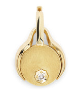 Harrods Jade Trau Mini Yellow Gold and Diamond Diana Charm- Buy online at McGrocer