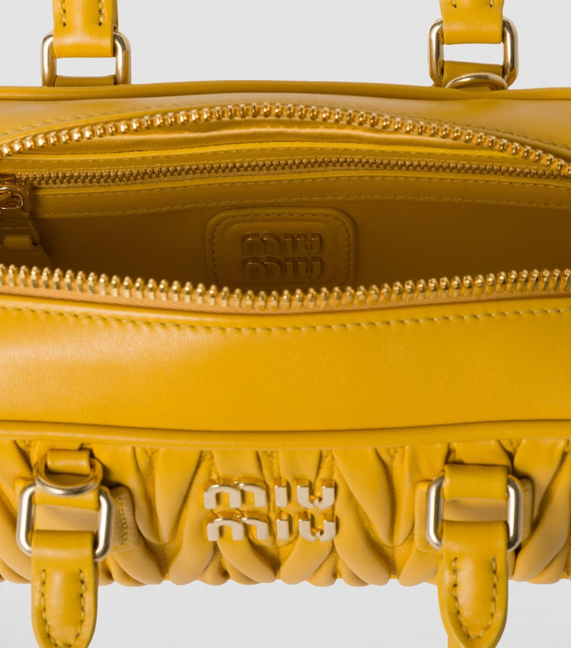 Miu Miu Arcadie Matelassé leather handbag - British product