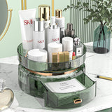 Livingandhome rotating makeup organizer emerald green , UK version