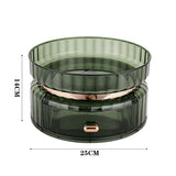 Livingandhome rotating makeup organizer emerald green , UK version