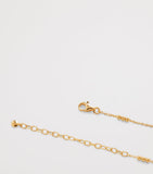 Monica Vinader triple beaded chain necklace 18kt gold vermeil - British product