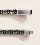 Tateossian sterling silver woven Tris bracelet - British product