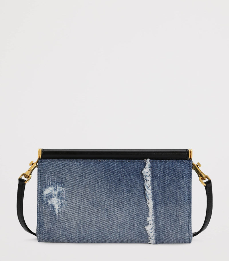 Dolce&Gabbana mini bag denim embellished H11.5cm x W18cm x D4.5cm - British product