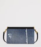 Dolce&Gabbana mini bag denim embellished H11.5cm x W18cm x D4.5cm - British product
