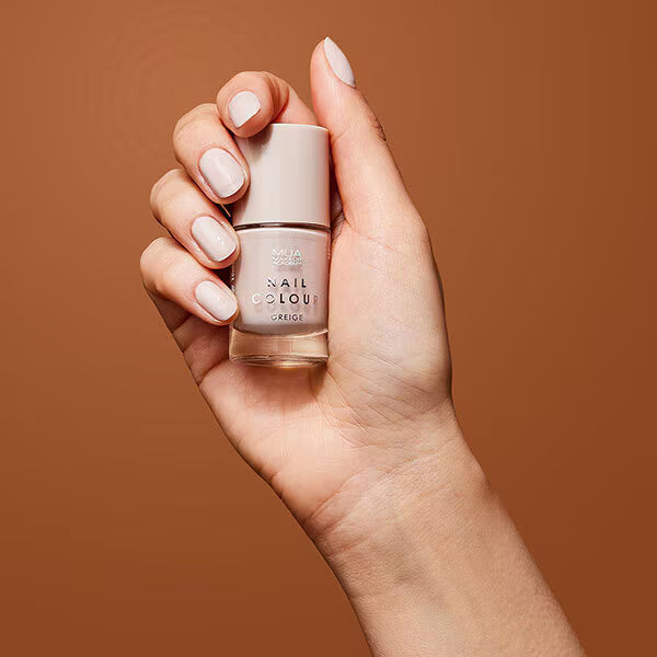 MUA Nail Polish Greige shade bottle, imported from the UK