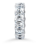David Morris square emerald-cut diamond eternity ring, imported from the UK