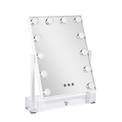 Livingandhome Rectangular Hollywood Vanity Makeup Mirror 36.5cm Width