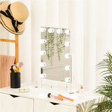 Livingandhome Rectangular Hollywood Vanity Mirror 36.5cm wide, UK version