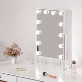 Livingandhome Rectangular Hollywood Vanity Mirror 36.5cm wide, UK version