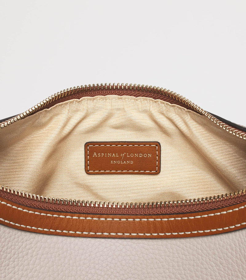 Aspinal of London small leather Soho Crescent shoulder bag, UK version
