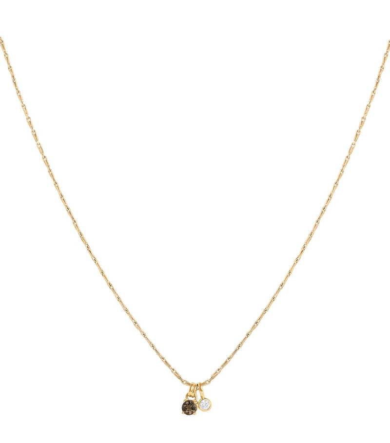 Astrid & Miyu yellow gold-plated charm necklace, UK version