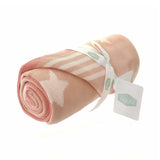 Ziggle Baby Blanket Pink Stars 100cm x 75cm (British brand)