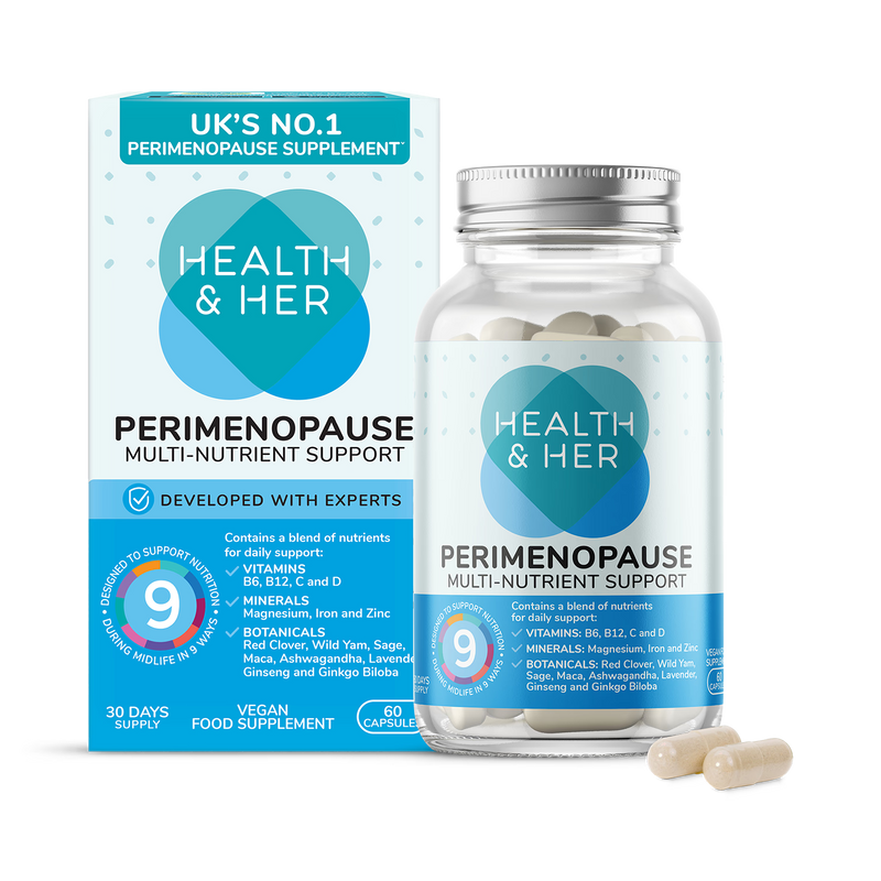 Health Her Perimenopause Multi Nutrient Supplement 60 Capsules, UK version