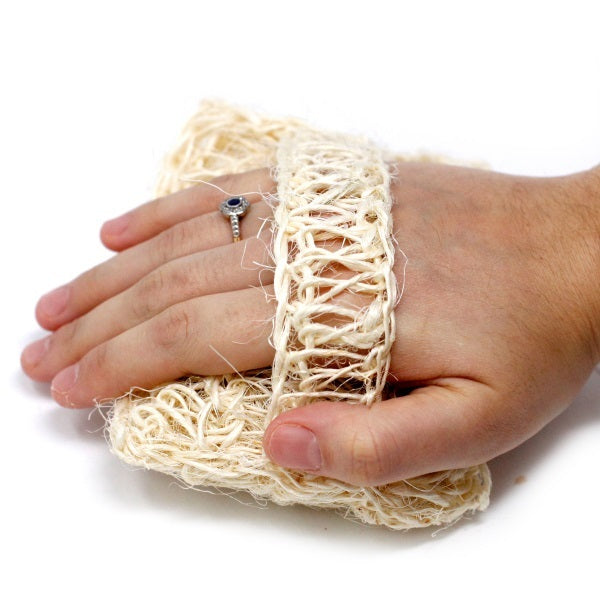 Sisal Rectangle Exfoliating Scrub With Handle (British brand)