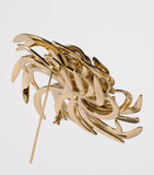 Miu Miu gold-tone floral brooch 100% brass - British product