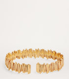 Suzanne Kalan yellow gold jagged bangle, imported from the UK