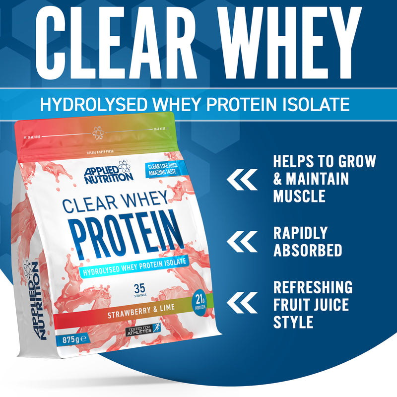 Applied Nutrition Clear Whey Protein Strawberry & Lime 875g - British product