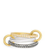 Harrods Spinelli Kilcollin Mixed Gold and Diamond Scorpio Ring- Buy online at McGrocer