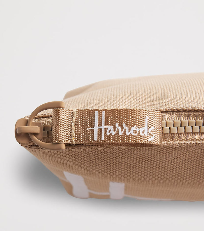 Harrods medium logo cosmetic bag (British brand)