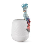 Lladró cockatoo vase 51cm hand-painted porcelain - British product