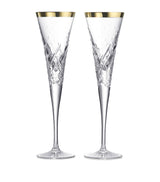 Harrods Waterford Celebrations Toasting Flutes Crystal Champagne Flutes 185ml- Buy online at McGrocer