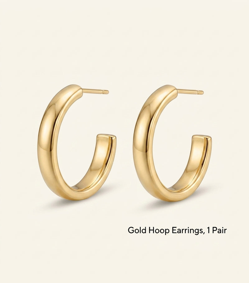 Cartier LOVE 18k yellow gold hoop earrings, imported from the UK