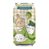 Ocean Bomb Chiikawa sparkling water white grape flavour, imported from the UK