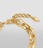 Jimmy Choo gold-tone chain bracelet 18cm, imported from the UK