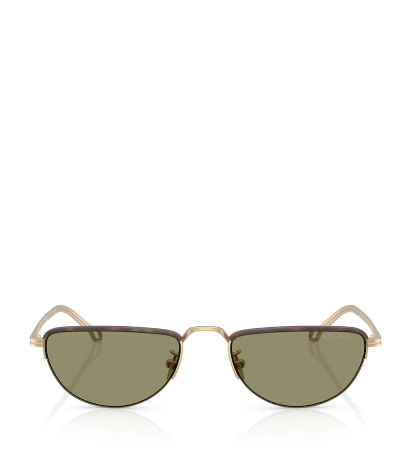 Giorgio Armani butterfly sunglasses steel frame (British brand)