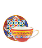Dolce&Gabbana Carreto print coffee cup and saucer set - British product