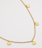 Monica Vinader gold vermeil Siren Muse Station chain necklace, imported from the UK
