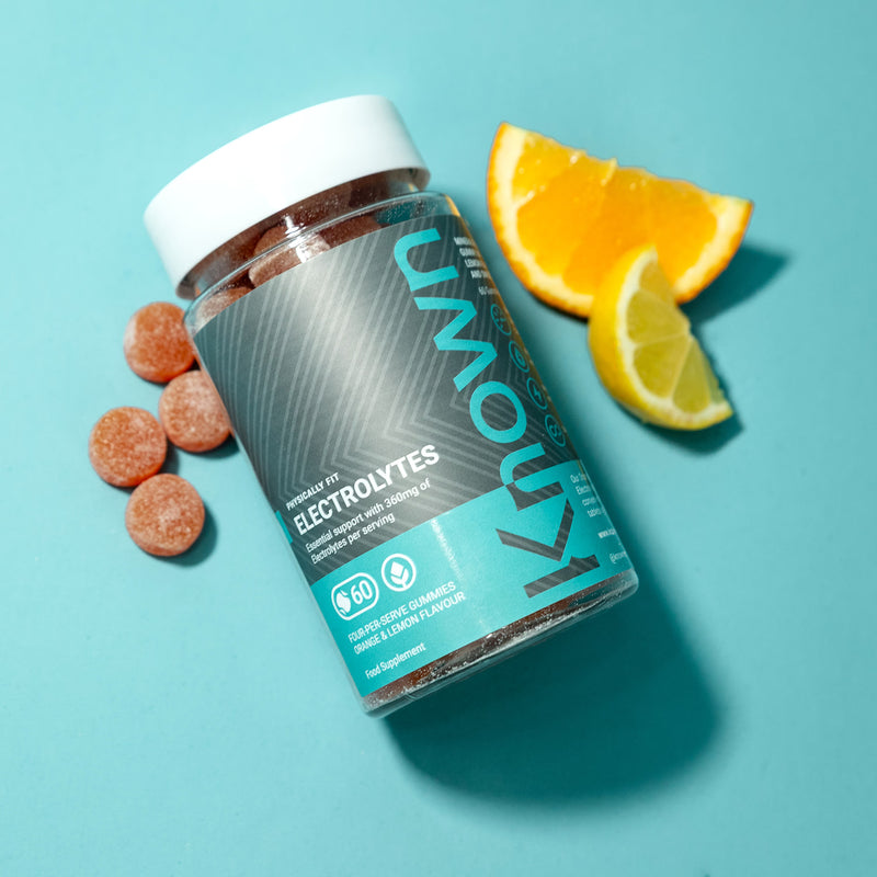 Known electrolyte gummies orange lemon flavour 60 gummies (British brand)