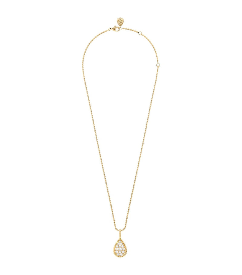 Boucheron Serpent Bohème diamond pendant in yellow gold (British brand)