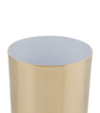 Zodiac mini cylinder bathroom bin with chrome-plated brass and swivel lid (British brand)