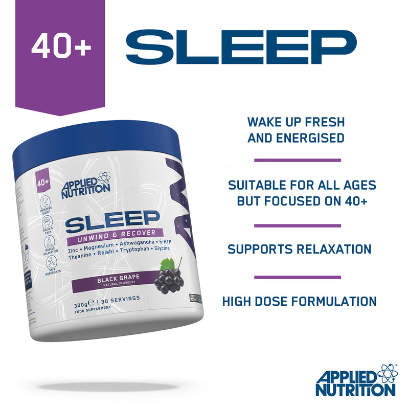 Applied Nutrition Sleep Support black grape 300g (British brand)