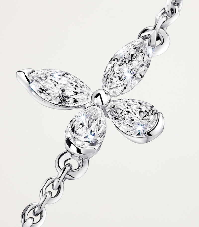 Graff white gold diamond butterfly necklace, UK version