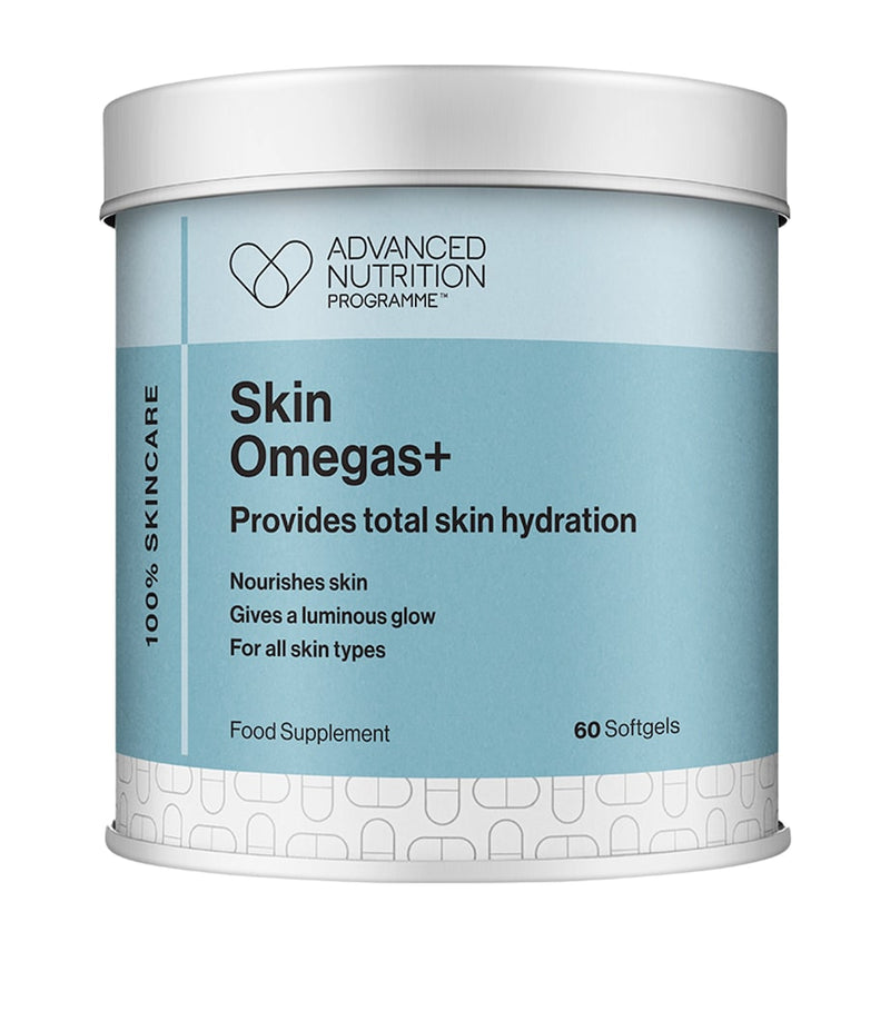 Advanced Nutrition Programme Skin Omegas+ skin supplement 60 softgels, imported from the UK