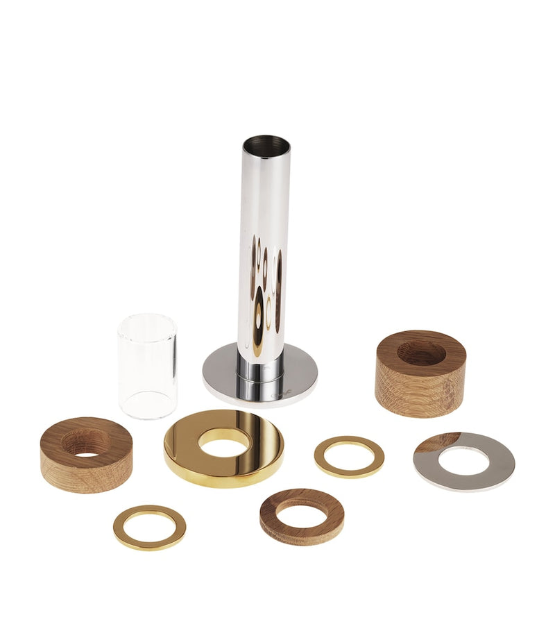 Christofle Myriade candlestick holder stainless steel (British brand)
