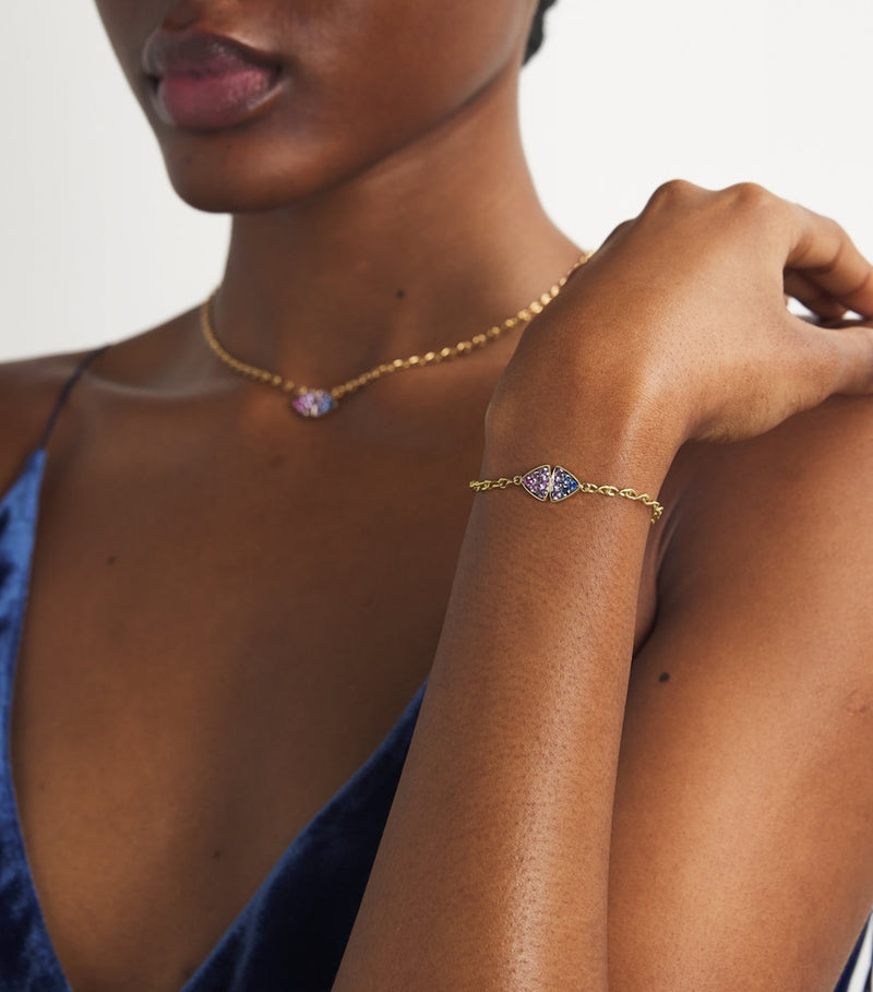 Emily P. Wheeler Candy Sky bracelet with sapphires, imported from the UK