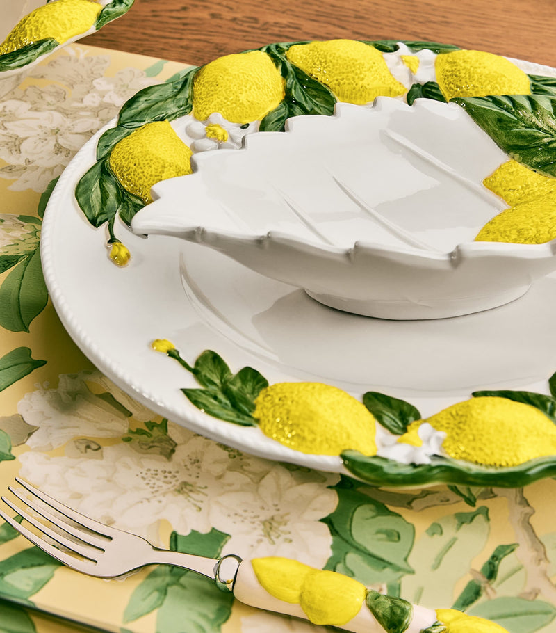 Les-Ottomans lemon starter plate, UK version