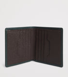 Swaine leather compact bifold wallet - British product