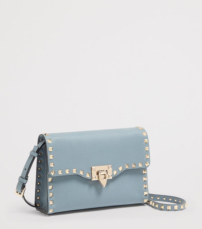Valentino Garavani small leather Rockstud shoulder bag (British brand)
